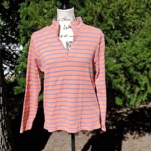 L.L. BEAN ▪︎ 100% Cotton Striped Pullover, EUC